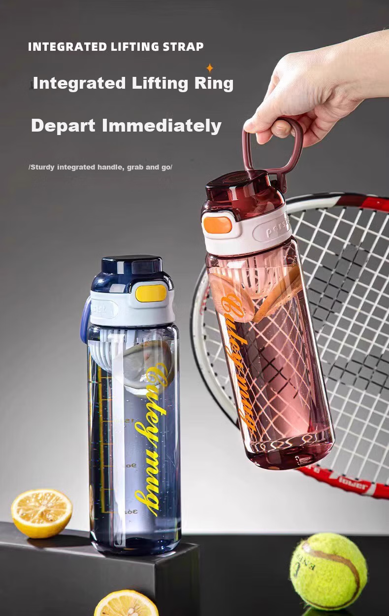 Chayan Sports Water Bottle, Large Capacity, for Men And Women, Outdoor Activities, Fitness, Summer Use, Portable Water Jug for Students, 850ml 5