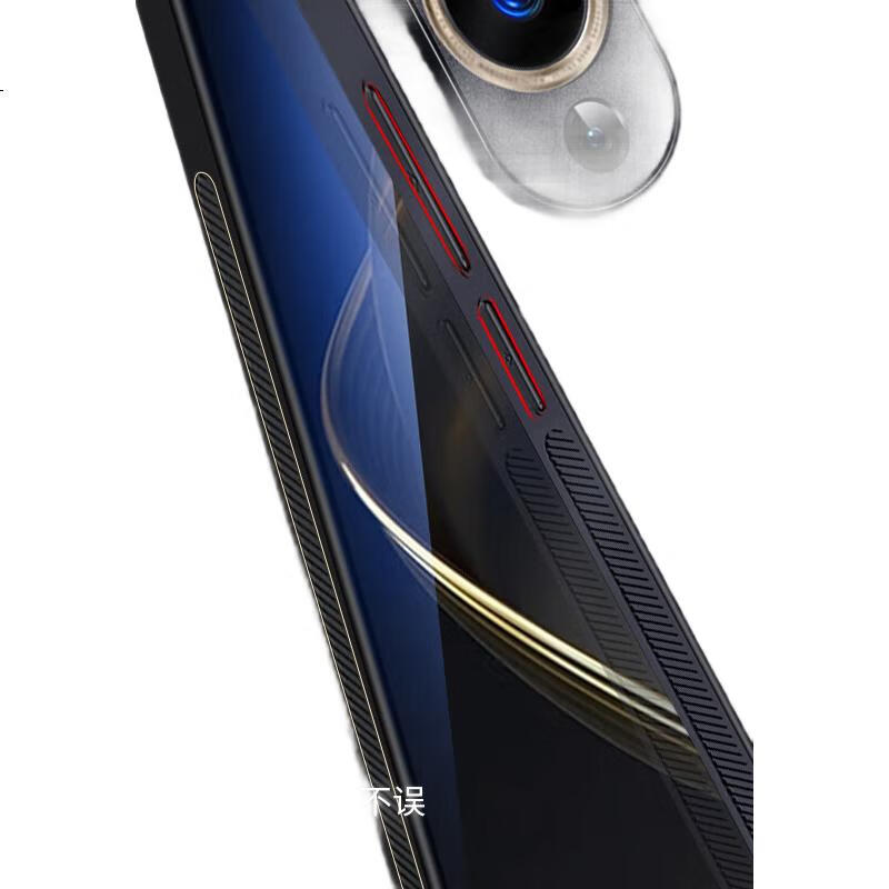Чехол для Huawei Nova 11 Pro Shangsu, защитный, с полной защитой объектива, силиконовый, кожаный, черный