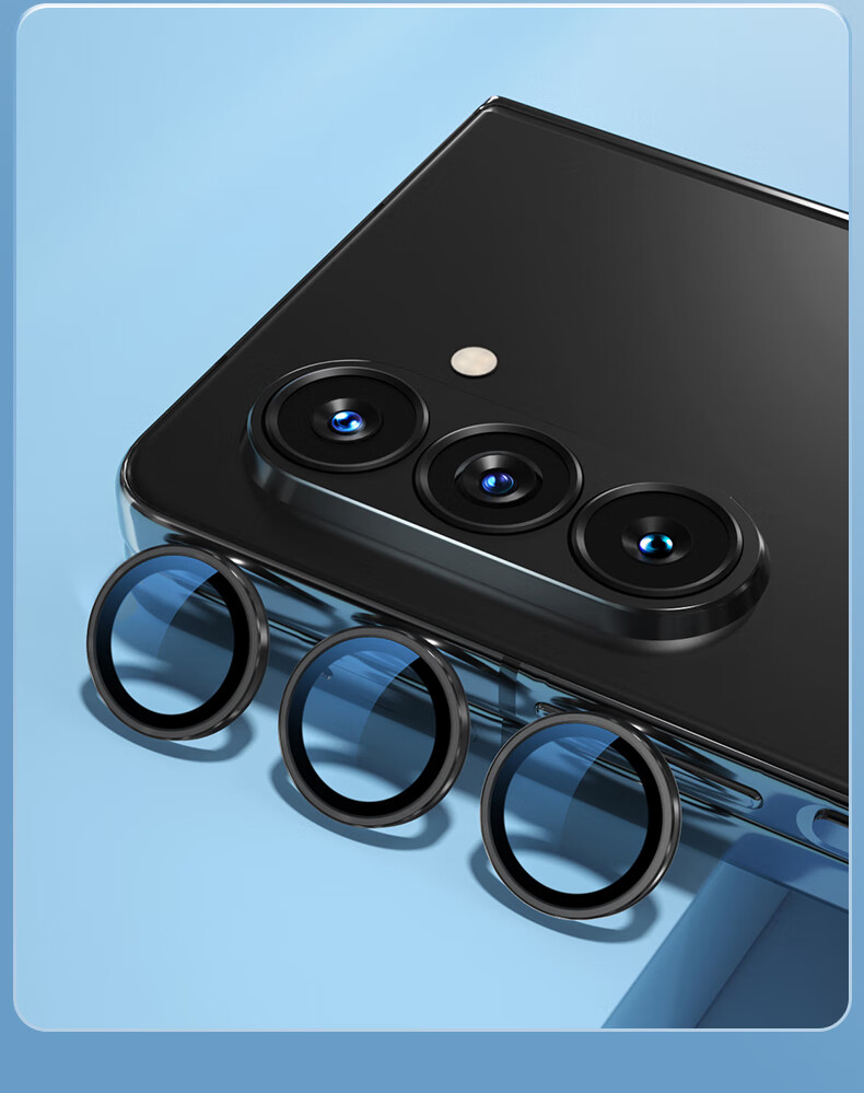 BLUEO Lens Protector for Samsung ZTriFold/ZFold7, High-Definition Clear Anti-Glare Anti-Drop Wear-Resistant Phone Protective Film for Rear Camera, Graphite Color 6