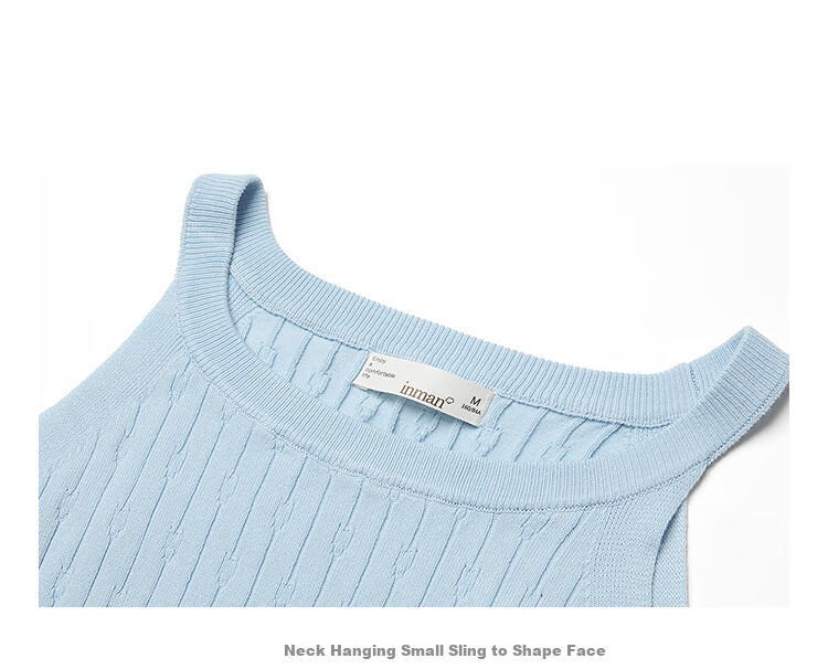 Inman Lightweight Cool Knit Vest Small Camisole 2025 Summer New Women's Layered Slim Top Lotus Pink S 4