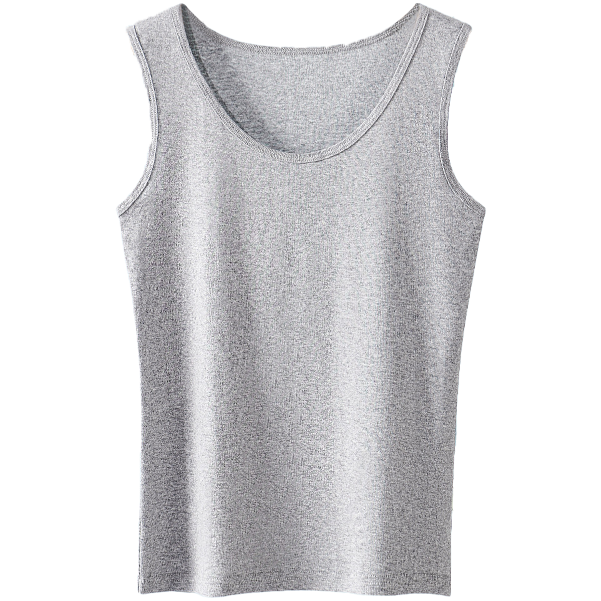 Yiershuang 100% Cotton Women's Solid Color Round Neck Comfortable Sleeveless Tank Top Innerwear Outerwear