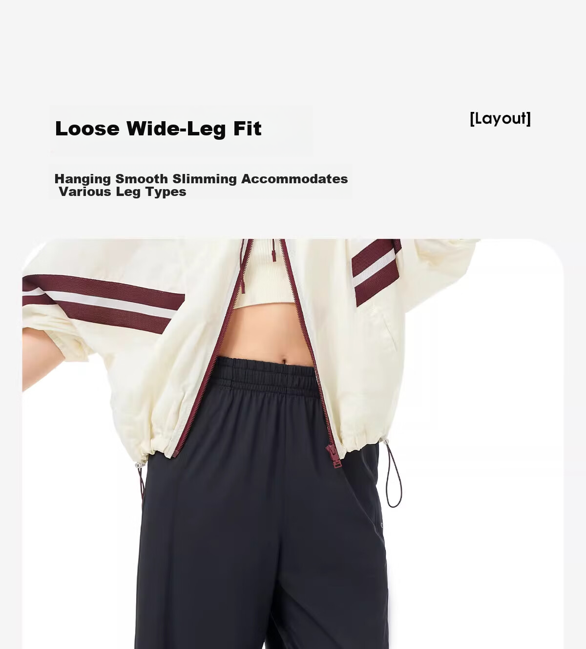CAMEL Women's Casual Wide-Leg Pants, Spring And Summer Quick-Dry Cool Breathable Loose Sports Original Yarn Ice Silk Sun Protection Pants, L 13