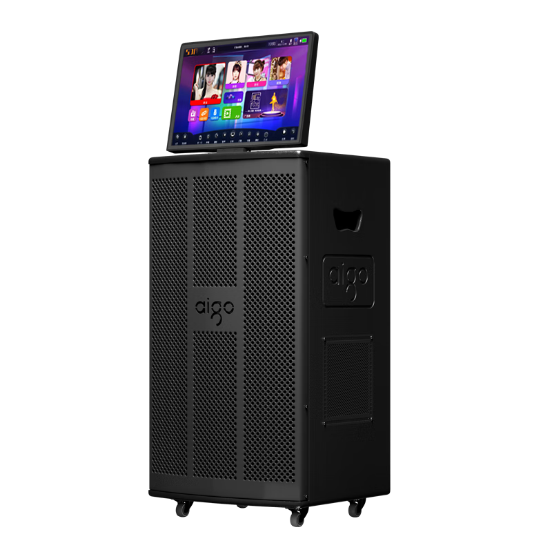 Patriot S16 Square Dance Speaker HD Touch Screen Mobile KTV Speaker Display Screen WIFI Connected Karaoke Machine Video Song Selection All-in-One 19-inch + Dual Microphones + 500GB Hard Drive
