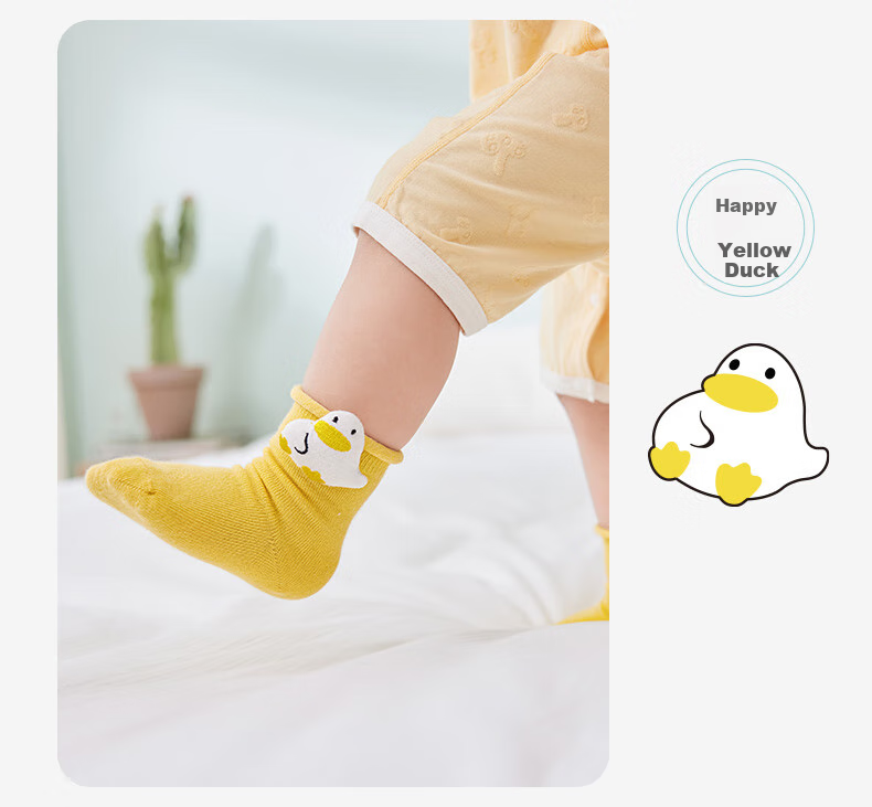 Ibaby / British Baby Newborn Socks, Infant Spring And Summer Mid-Calf Socks, Boys And Girls Doll Cotton Socks, 3 Pairs Per Pack 12