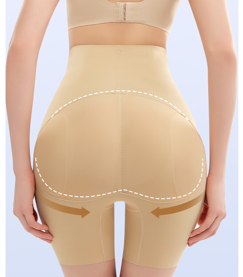 GRACEWELL High Compression Tummy Control Shaping Waist Trainer Hip Lifting Postpartum Body Shaping Pants Black XL 5