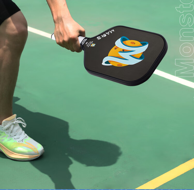 Monsterplanet Monster Planet Pickleball Paddle Set Japanese Imported T700 Matte Carbon Fiber Integrated USAPA Certified 4
