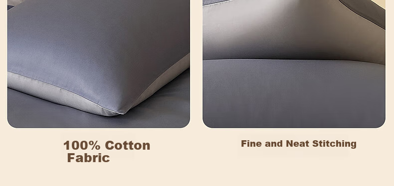 Shuixingjiafang Pillowcase, 100% Pure Cotton, Class A Pillow Cover, Set of Two, for Home And Dormitory Use, 48x74cm, Blue 18