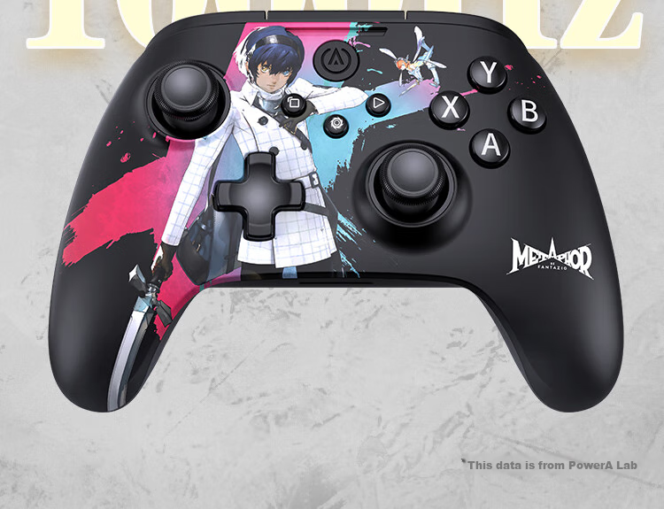 PowerA Wireless Game Controller with Dual Hall High-Precision Joysticks for Steam PC, Android, Xbox, Dark Fantasy Collaboration Edition Black Myth: Wukong Minge Yuanxu Wing 16