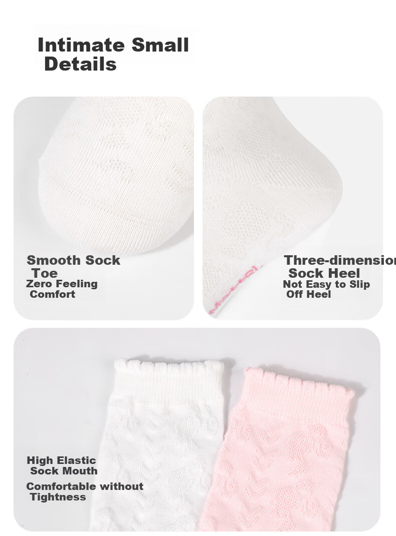 Barbie Children's Mid-Calf Socks, Girls' High Socks for Spring And Autumn, Long Socks for Girls, Student White Versatile Thin Mesh Cotton Socks 12