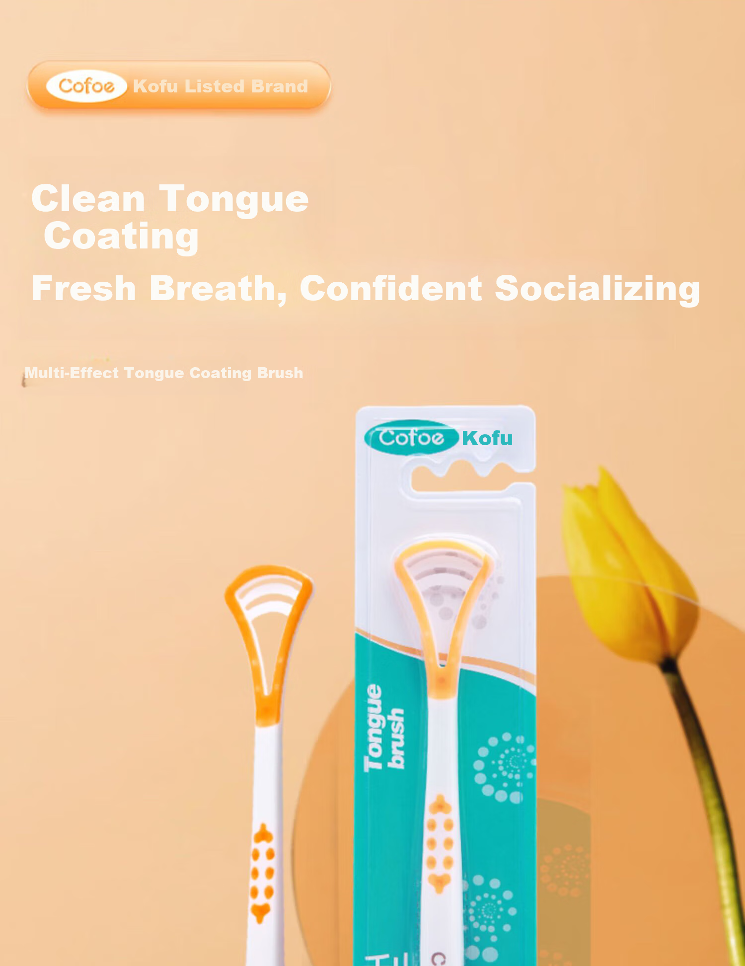 Kefu Tongue Scraper, Tongue Cleaner, Oral Hygiene Tool, Deep Cleaning, 3-Pack Set, Household Use 1