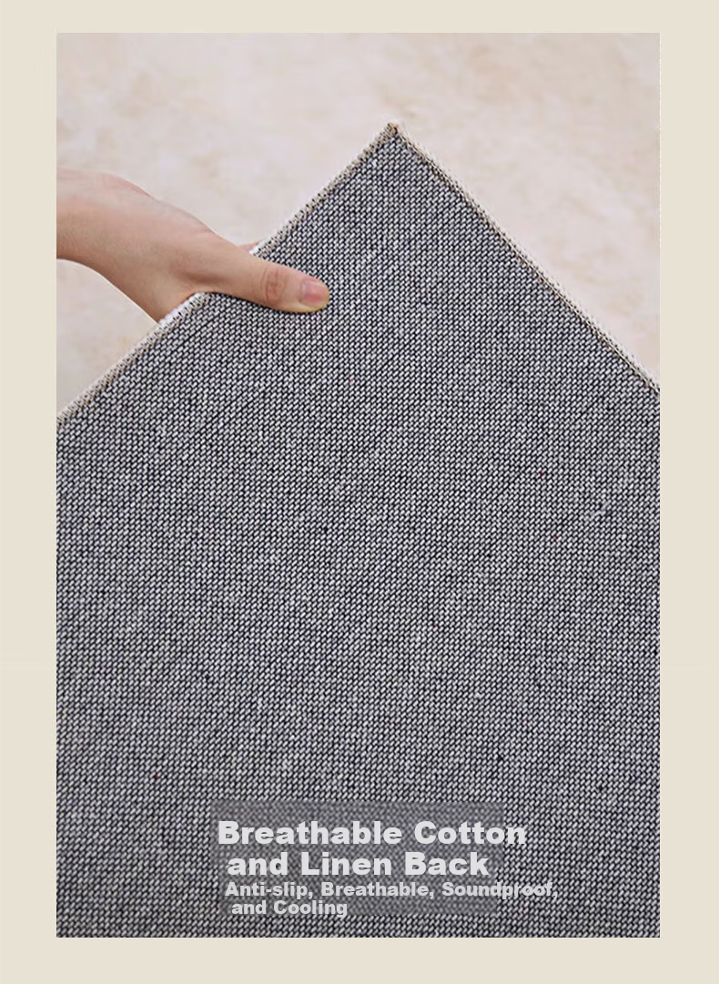 MOON TIME Crystal Velvet Living Room Carpet, Skin-Friendly Comfortable Dirt-Resistant Non-Slip, Golden Radiant, Luxurious High-End, 160*230cm 14