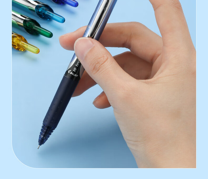 PILOT BXRT-V5 Retractable Blue-Black Gel Pen, 0.5mm, Signature Pen, Business Pen, Student Exam Pen, High-Quality Office Stationery, 6 Pens 7