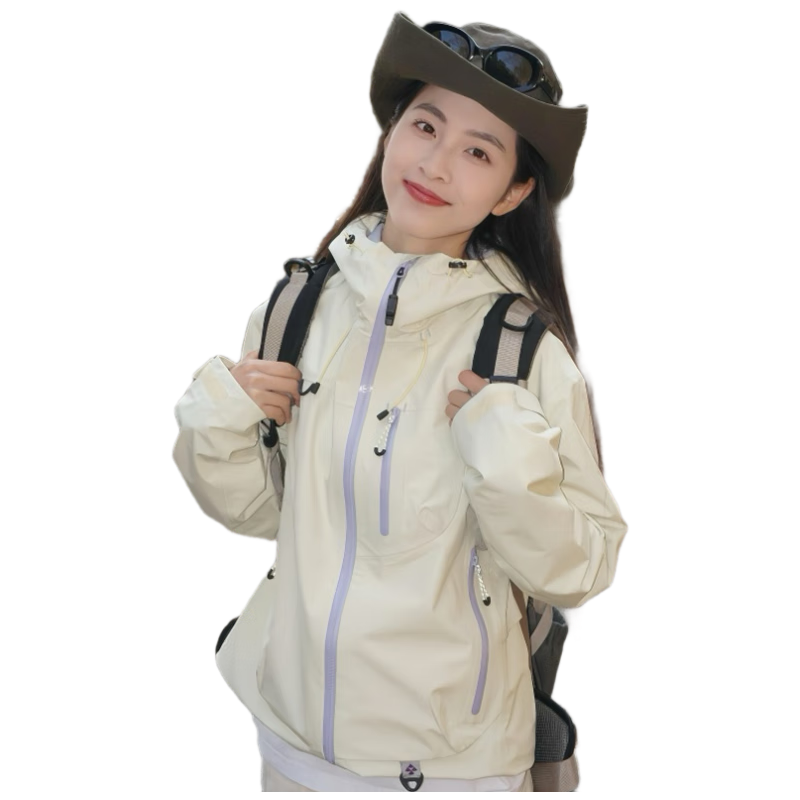 JEEP SPIRIT Outdoor 3-in-1 Waterproof Windproof Mountaineering Jacket Autumn Winter Couple Snow Yellow L
