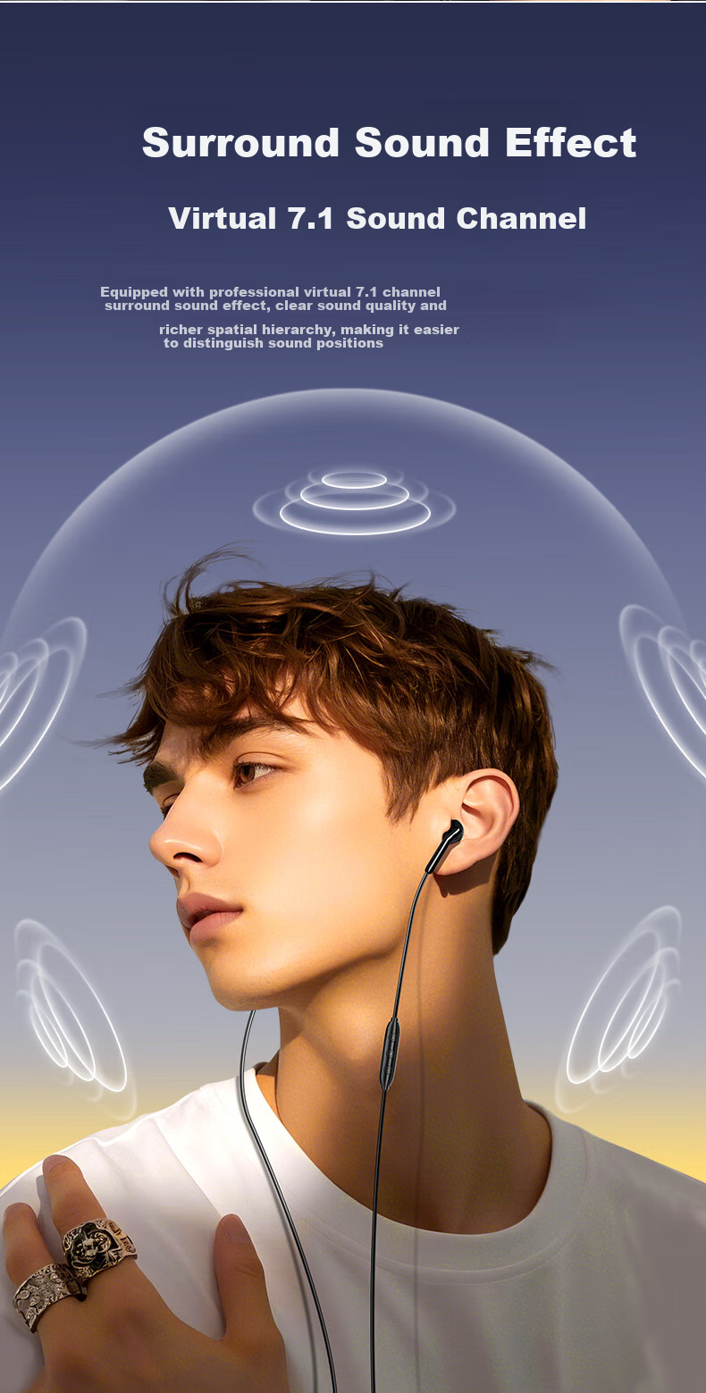 Wedoking Sleep ASMR In-Ear Wired Earphones Side-Sleep Noise-Isolating Noise-Cancelling 3.5mm Round Jack Wired Control Sleep Aid Anti-Snoring Compatible with Huawei Apple 15/16/17 4