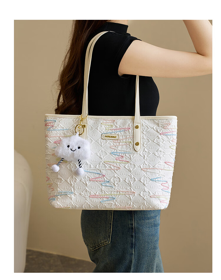 Aokang Women's Handbag, Trendy And Fashionable Large-Capacity Tote Bag, Light Luxury Versatile Shoulder Bag, Birthday Gift for Girlfriend Or Wife 4
