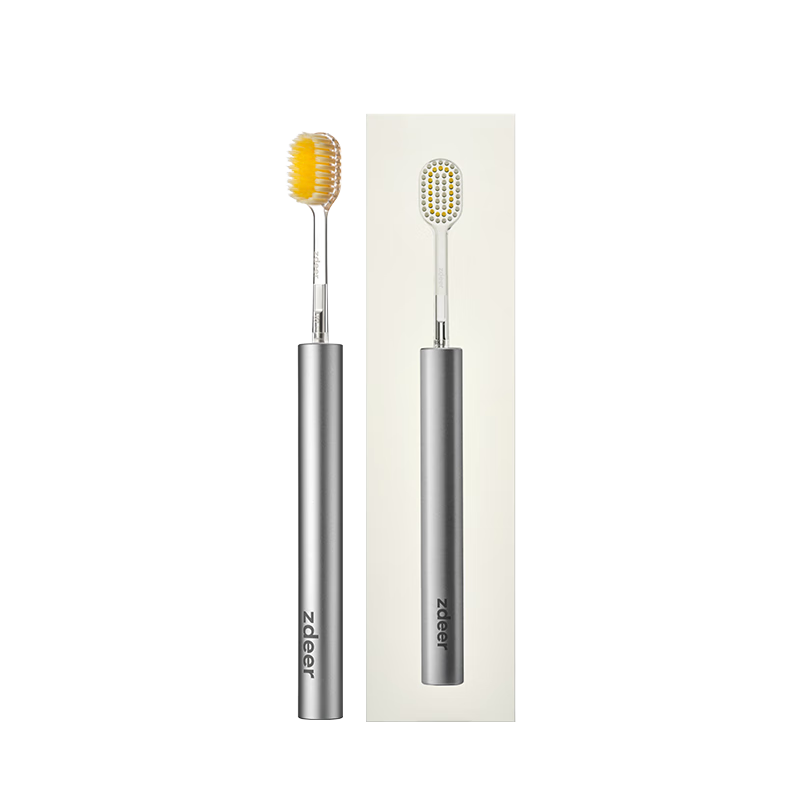 Zuodian Zdeer Luxury Artistic Manual Toothbrush, Wide-Head Soft Bristles for Men And Women, Adult Gum Protection [Air Model]