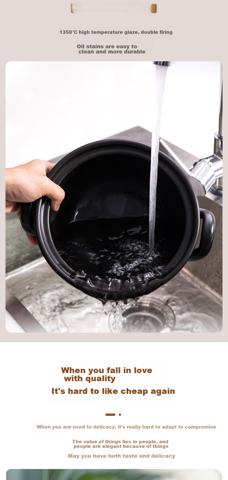 Nihuojiang Ceramic Open Flame Dry-Burning Pot, 2.2L Wide-Mouth Clay Pot for Rice, Health-Preserving Casserole, Stew Pot, Cooking Pot, Lotus Sister's Style 8
