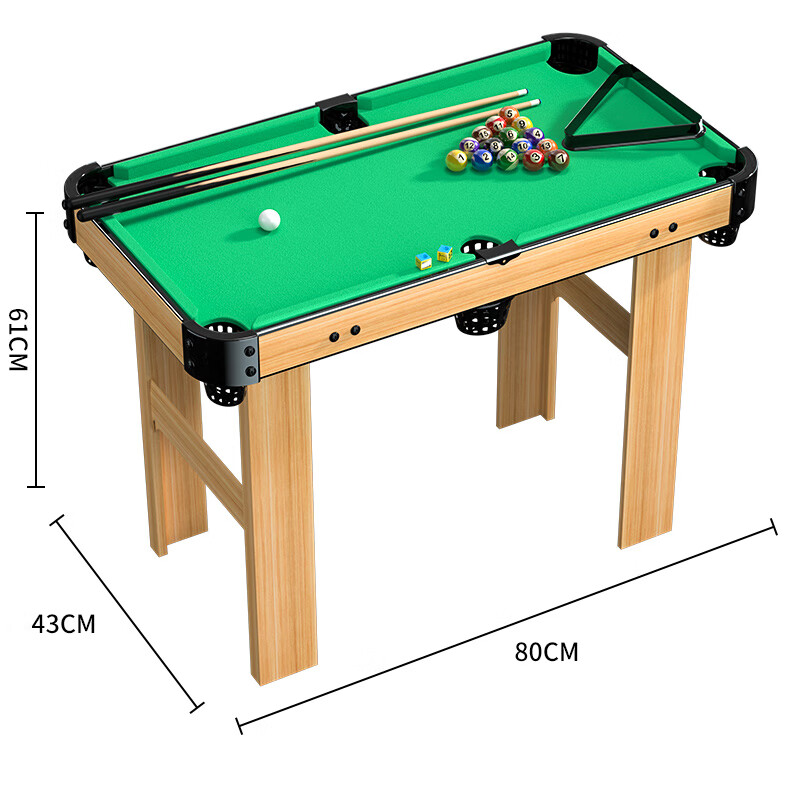 Tangmi TEMI Children's Pool Table, for Boys Aged 6-12, Indoor Mini Billiard Table, Small Game Table, Birthday And Holiday Gift