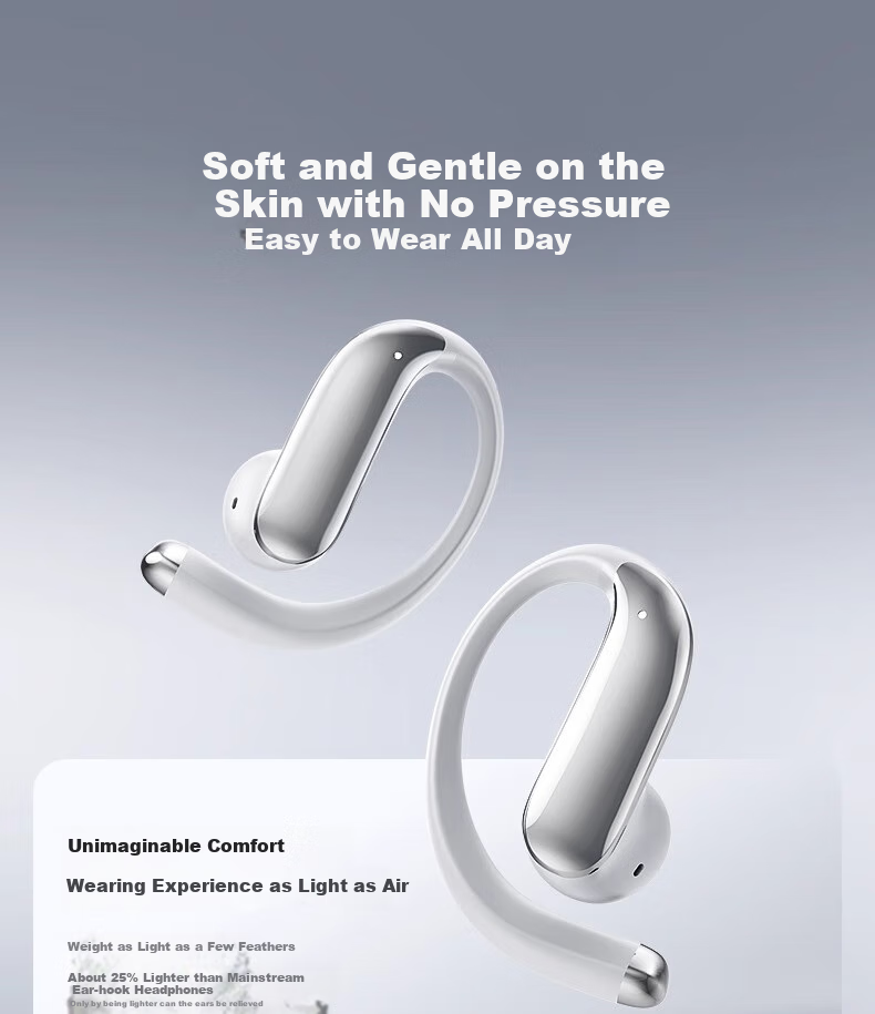 Jinyun (KINYO) [Comfort Selection | Three AI Models] Bluetooth Earphones, Over-Ear Bone Conduction Concept, Open-Style True Wireless, Call Noise Reduction, Suitable for Sports Running, Compatible with Xiaomi And Apple 15