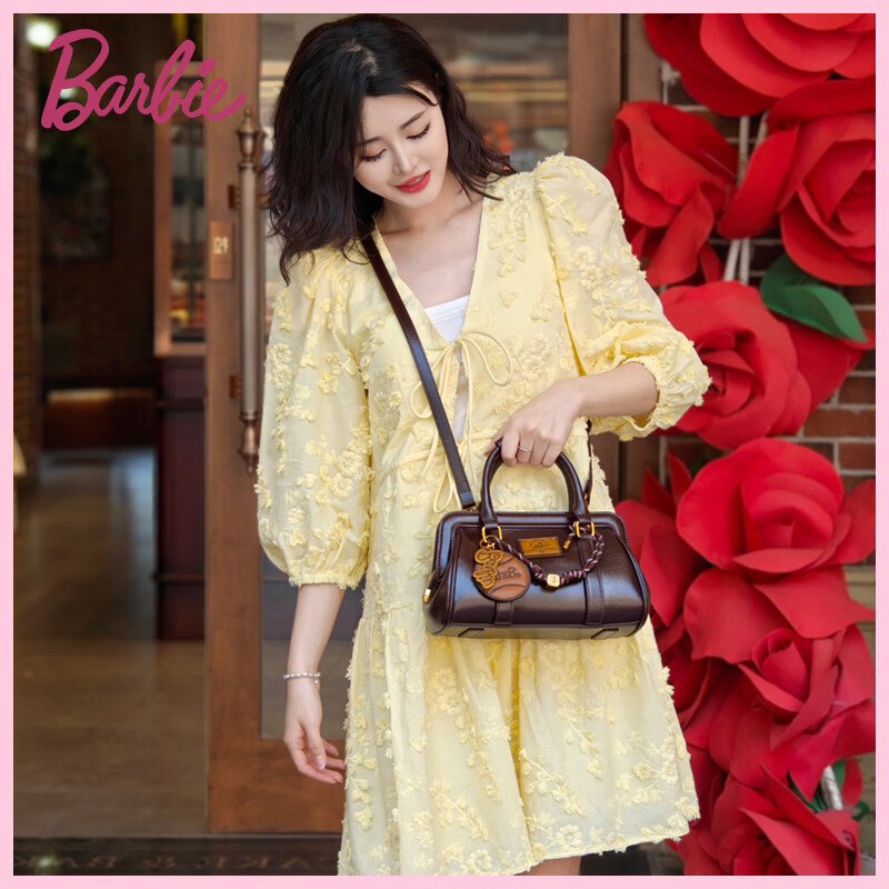 Barbie Handbag for Women, 2026 New Vintage Bowling Light Luxury Crossbody And Tote Bag, Birthday Gift for Best Friends, Valentine's Day Present