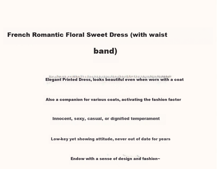 Dme [Sweet Floral Chiffon Umbrella Dress], Spring And Autumn V-Neck Waist-Cinching Long-Sleeve Dress, Mid-Length Women's Dress 2