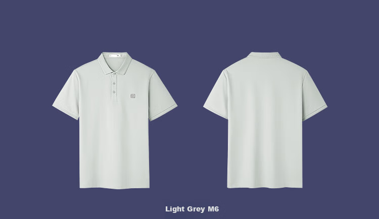 HLA Short-Sleeve Polo Shirt for Men, Summer Three-Body Collaboration Series, Cool-Feeling Men's Summer Wear 12