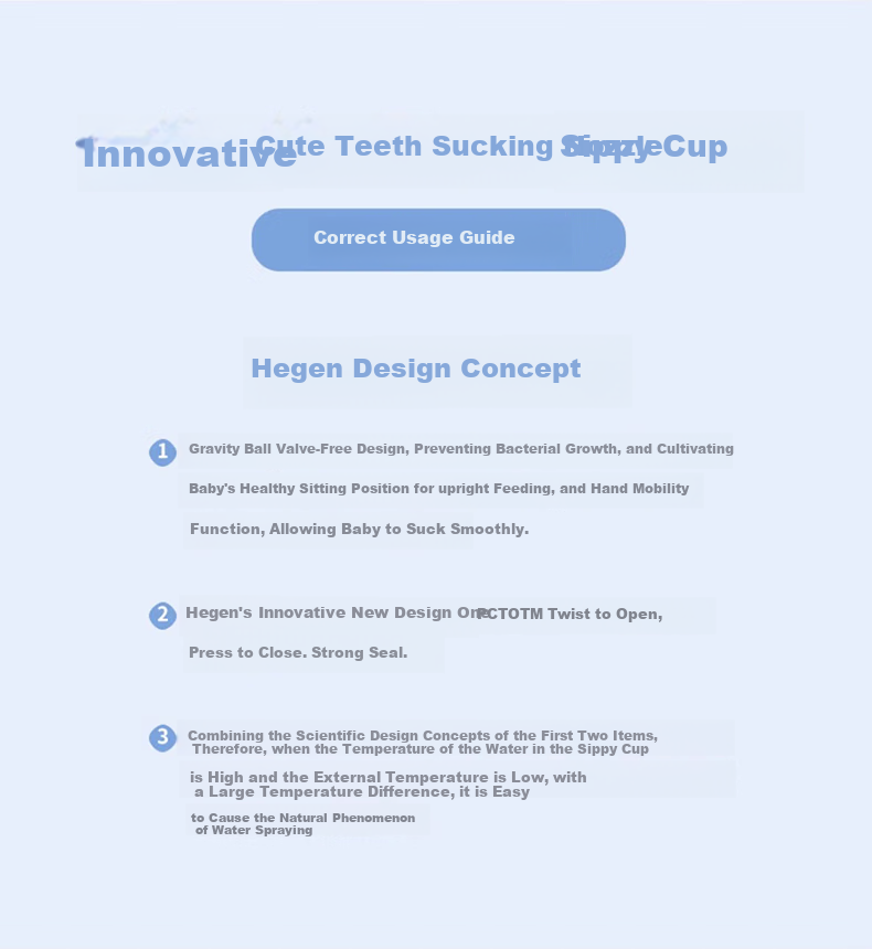 HEGEN Children's Straw Cup Universal Accessory for Ages 1-3, Direct Drinking Water Cup Accessory 27