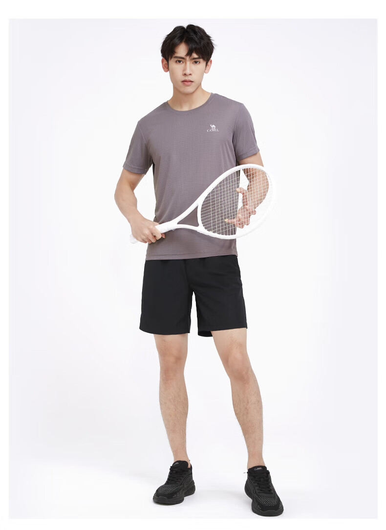 CAMEL Quick-Dry Shorts for Men, Summer New Style Breathable Casual Woven Running Sports Fitness Loose Ultra-Thin Five-Point Pants 12