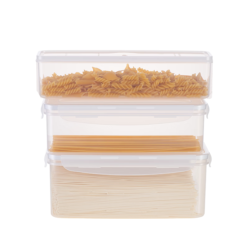 Anmai Noodle Storage Container, Refrigerator Organizer, Food-Grade Plastic Sealed Box, 1.45L Capacity, for Storing Noodles And Dried Goods, S1961