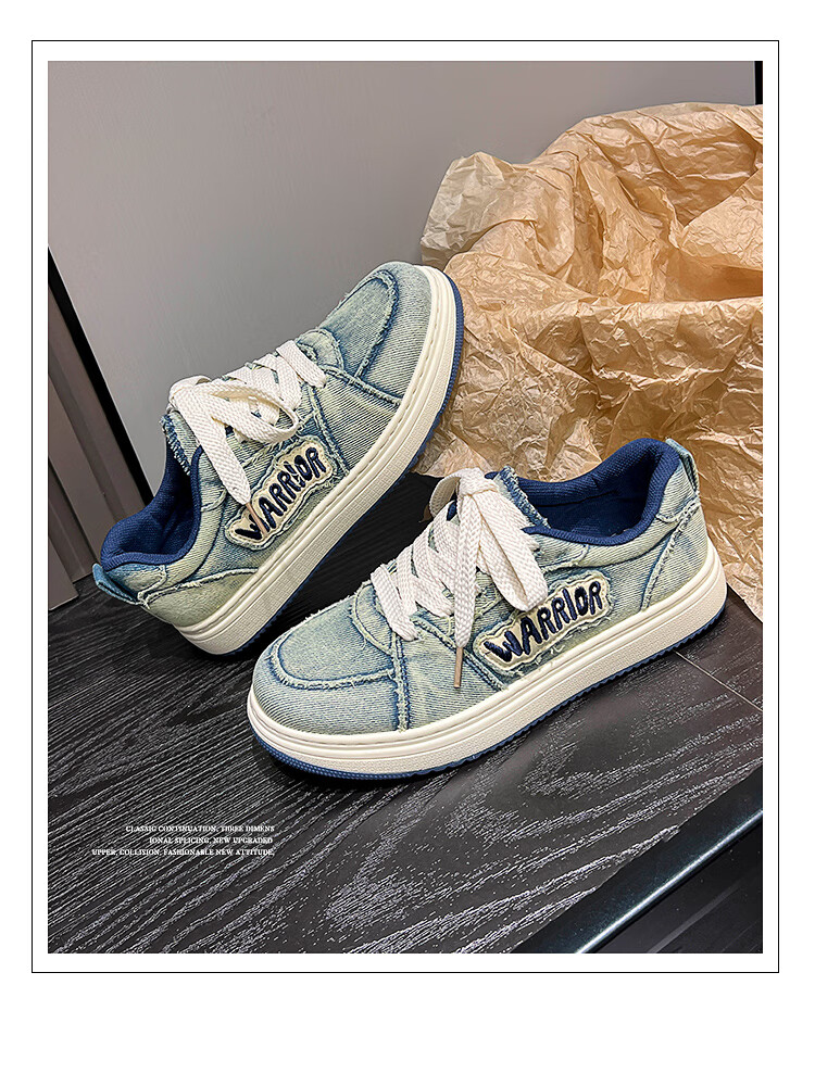 Warrior Women's 2026 Spring Autumn Fashion Sneakers Classic Versatile Retro Casual Shoes Dark Gray Size 38 15