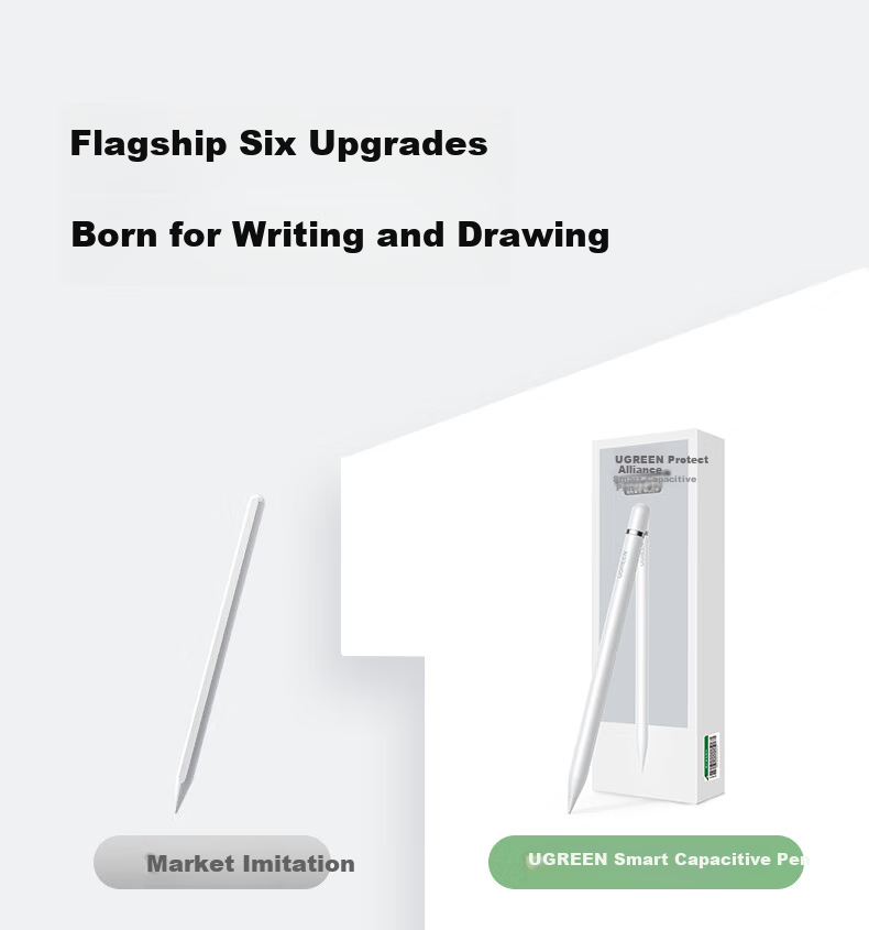 UGREEN Capacitive Stylus Touch Pen [Quick Charge] Compatible with 2026 Pro/Air 8/Mini/iPad11 Tablet Screen IPad Pencil Writing Pe 3