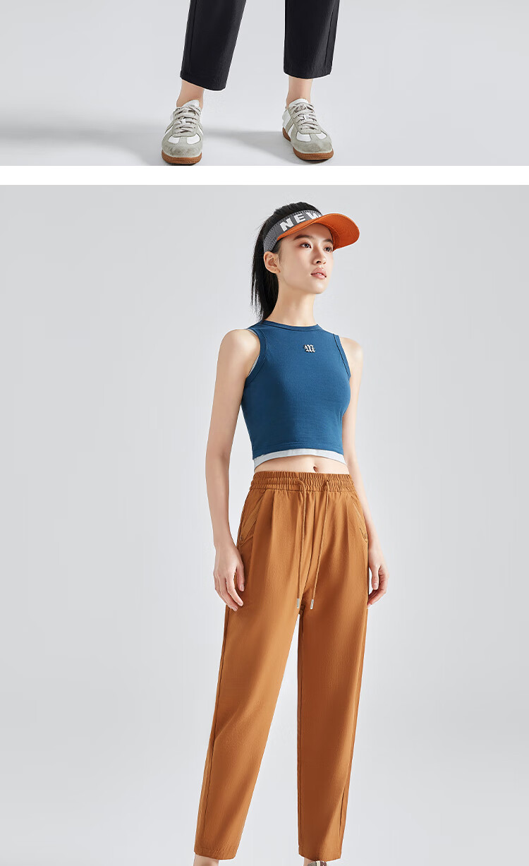 LangSha Straight-Leg Pants for Women, 2025 Summer New Fashion Loose Casual Pants, Lightweight Breathable Carrot Pants 19