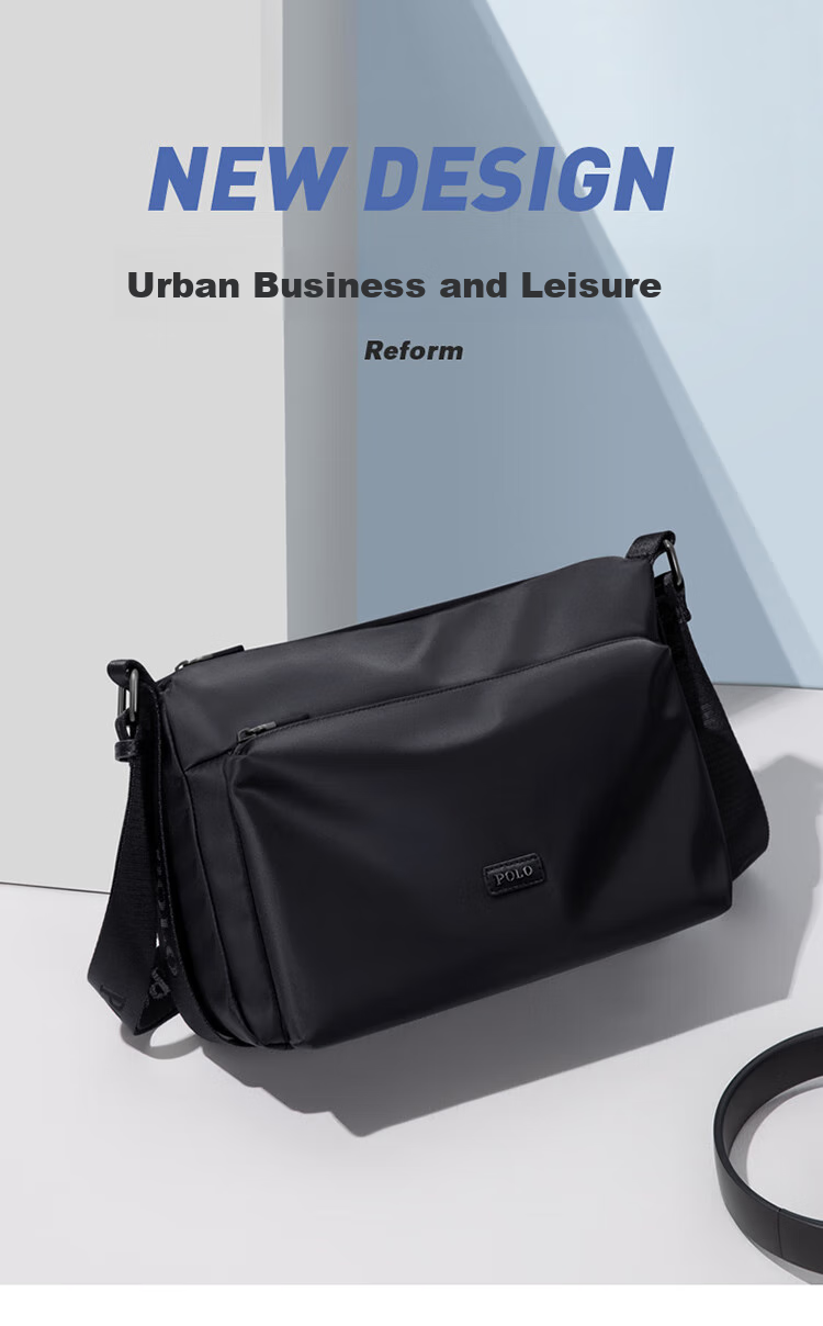 POLO Shoulder Bag for Men, Horizontal Style, Large Capacity Crossbody Bag, Casual IPad Bag, Phone Bag, Sports Messenger Bag, Birthday Gift for Me 1