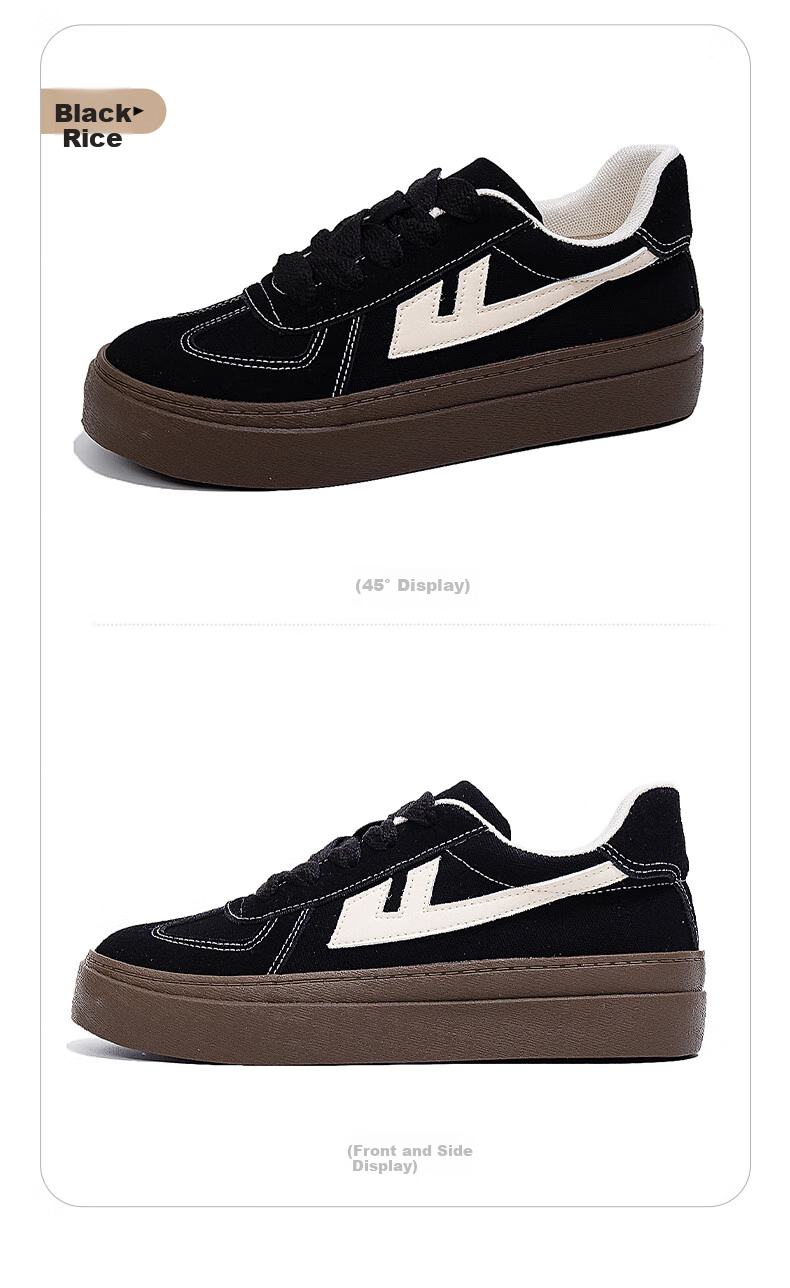 Huili Official Women's Shoes, Spring Sneakers for Women, 2026 New Style Simple Versatile Dexun Shoes for Women, Black And White, Size 35 10
