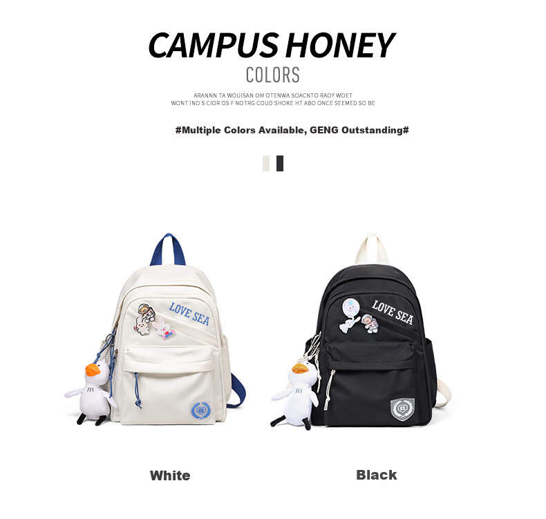 Aiqinghai Backpack for Women, School Bag for Primary And Middle School Students, Children's Fashionable Versatile Small Backpack for Elementary to College Students, Grades 1-3 2