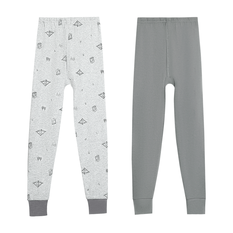 Hodohome Kids Cotton Thermal Pants Boys Autumn Winter Sleepwear
