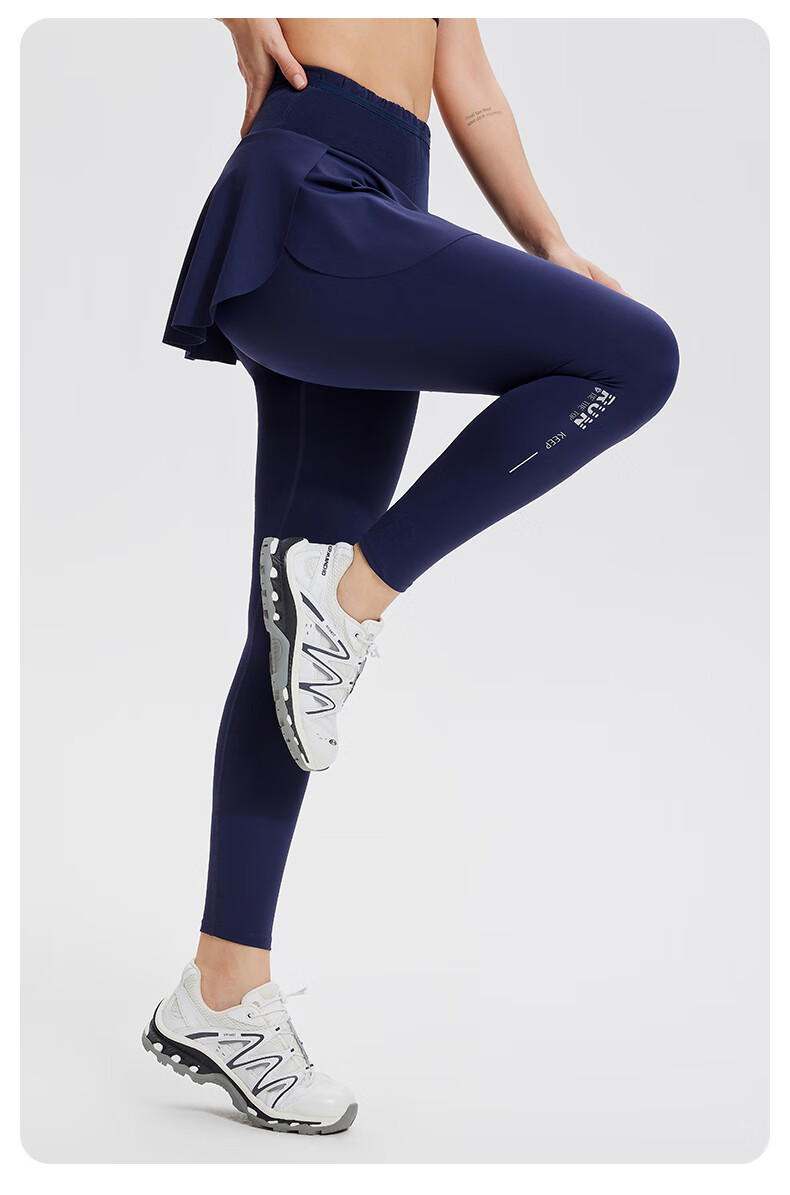 Cosleaf Women's Running Fitness Pants with Built-In Shorts, Anti-Exposure Slim-Fit Elastic Yoga Leggings, Professional Waist Bag Sports Pants 2