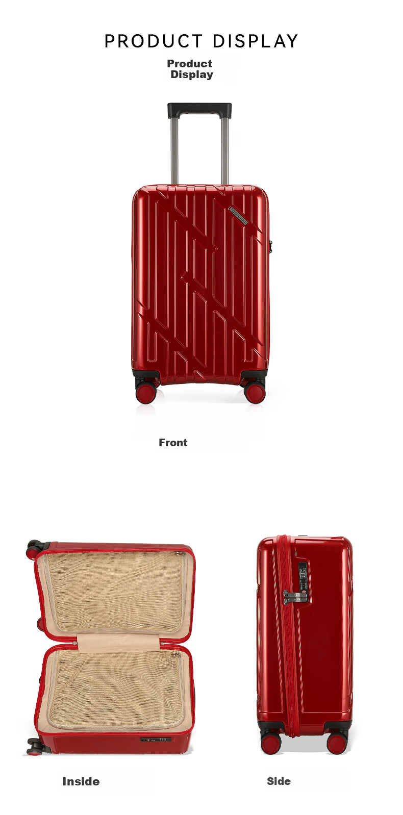 Diplomat Large Capacity 28-Inch Suitcase with Password Lock for Men And Women, Travel Luggage TC-20094 Teal Gree 4