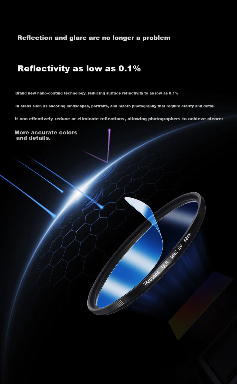 Qigongjiang Ultra-Low Reflection UV Filter, 49mm Filter, ULR MRC UV Double-Sided Multi-Layer Coated Anti-Glare Anti-Flare Protective Filter for DSLR And Mirrorless Camera, Film Lens Protection Filter 4