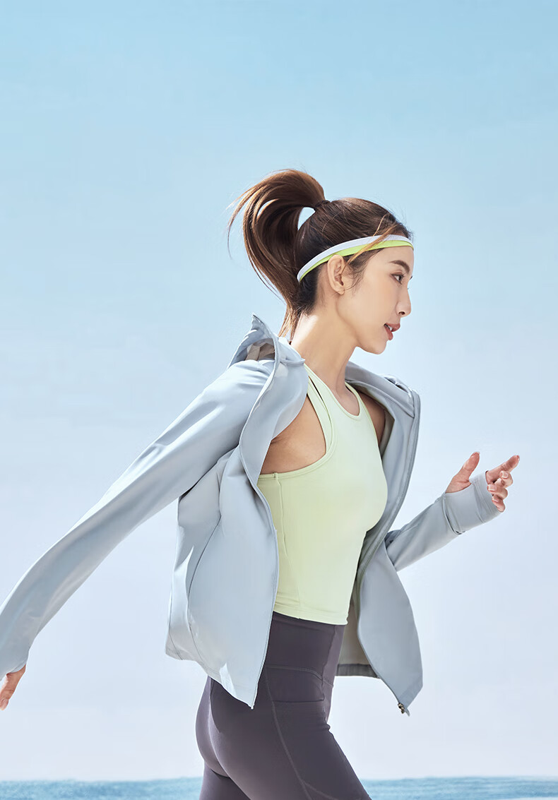 ERKE UPF100+ Sun Protection Jacket for Women, Summer Lightweight Coat, Cool-Feeling Quick-Dry Sports Outerwear 10