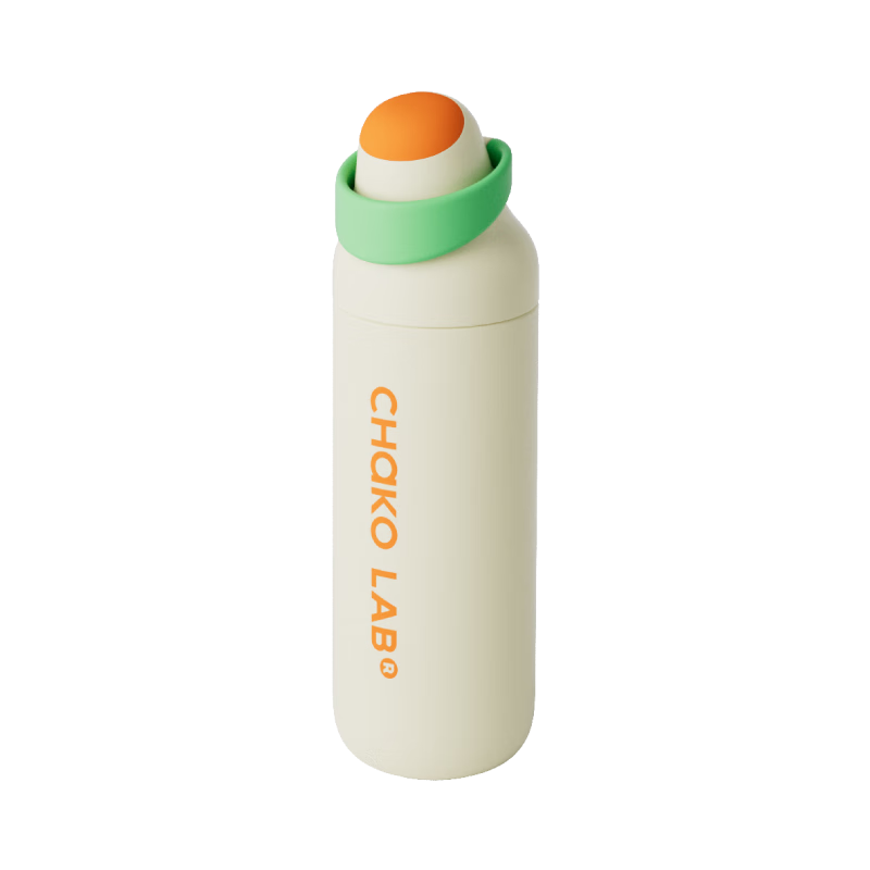 Chakolab Double-Drinking Children's Insulated Cup with Straw, Large Capacity Sports Water Bottle, Portable Office High-Value Kaka Cup