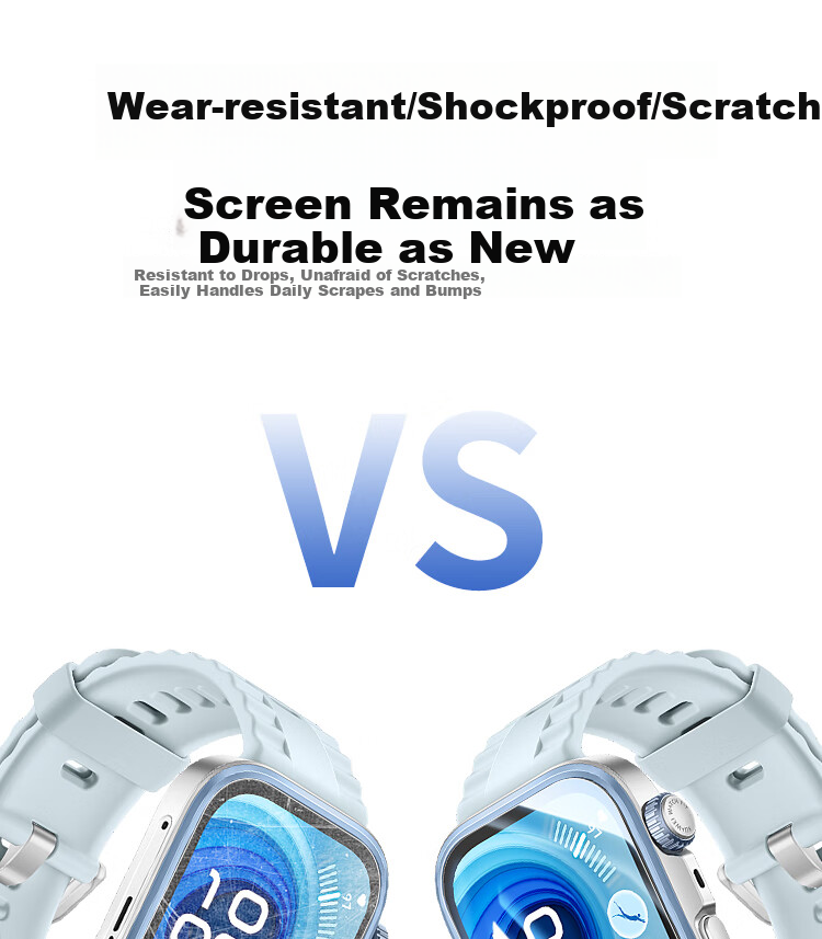 ESCASE Tempered Glass Screen Protector for Huawei WATCH FIT 5, HD Anti-Drop Anti-Scratch Wear-Resistant Protective Film, Full Coverage Smartwatch Screen Protector, Two-Pack, Fingerprint-Resistant, for Watch Fit 4 Pro 4