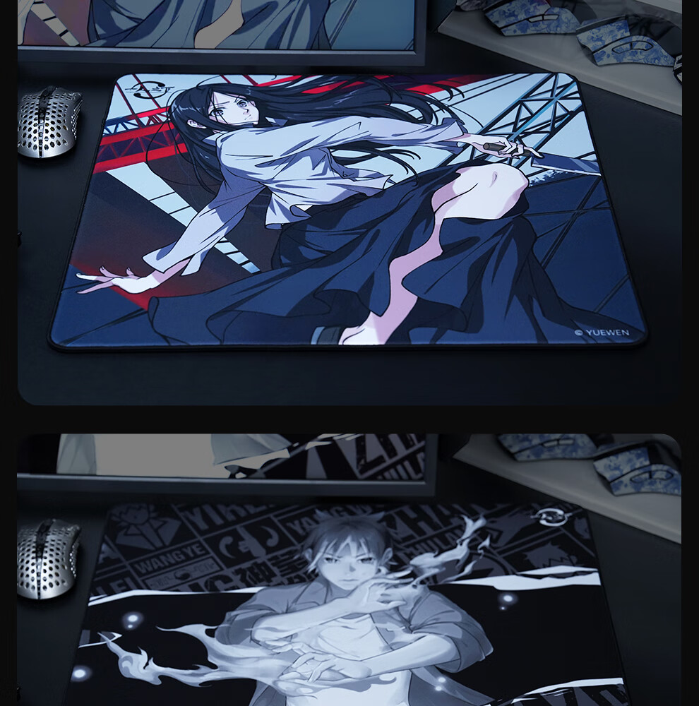 Zhenhuo [Yi Ren Zhi Xia × Zhenhuo Esports] Officially Licensed Co-Branded Professional Gaming Mouse Pad Anime Pendant Wang Ye Battle Stance PRO 490*420*4 4