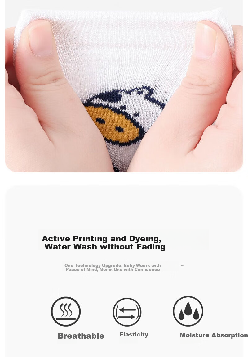 Mianmanman Boys' Socks, Summer Thin Mesh Breathable Xinjiang Cotton Socks, Mid to Big Kids' Boys' Baby Mid-Calf Socks, Summer 7 Pairs TT 7