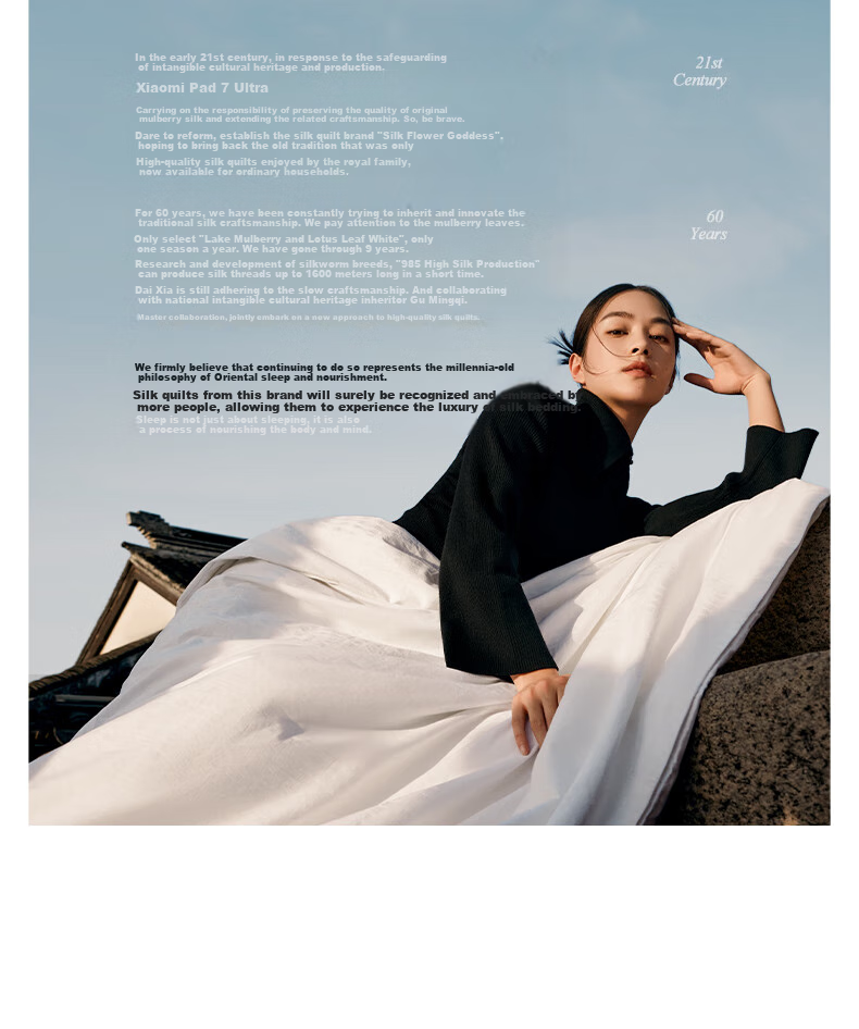 SILKUEEN [Liyun] 100% Premium Mulberry Silk Comforter Core, All-Season Parent-Child Silk, 4 Jin Weight, 220*240cm [White] 36