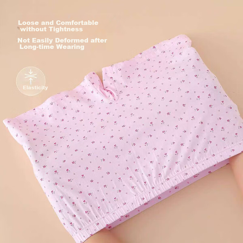 浪莎女士内裤中老年人妈妈纯棉高腰平角短裤安全裤宽松老人裤头大码 