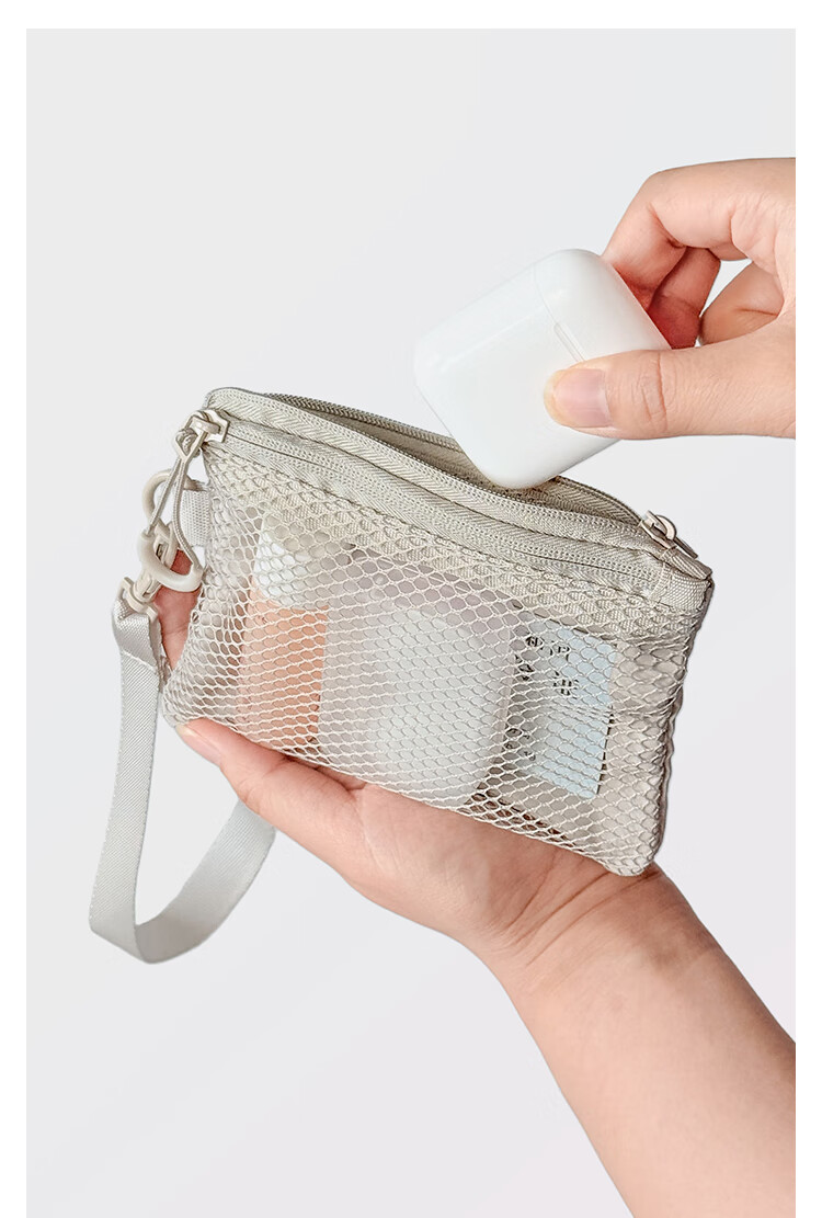 Banzheni Travel Toiletry Organizer Cosmetic Bag, Large Capacity Handheld Portable Double Zipper Compartmentalized Small Item Bag for Men And Women Luggage 1