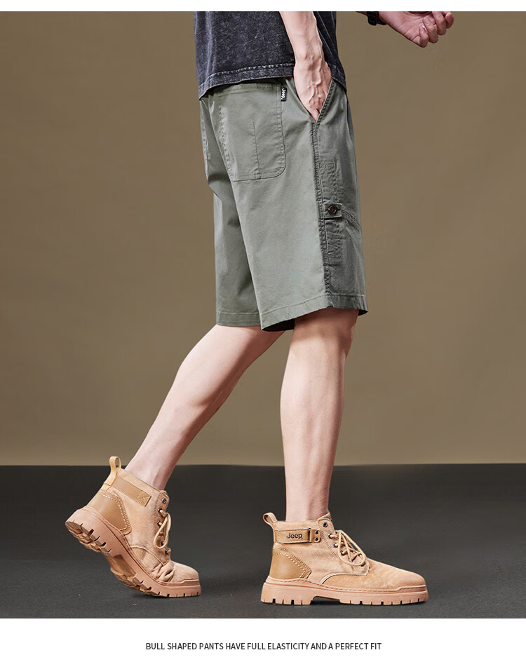 JEEP High-Quality Casual Five-Point Shorts for Men, Summer 2026 Lightweight Mid-Length Pants 13