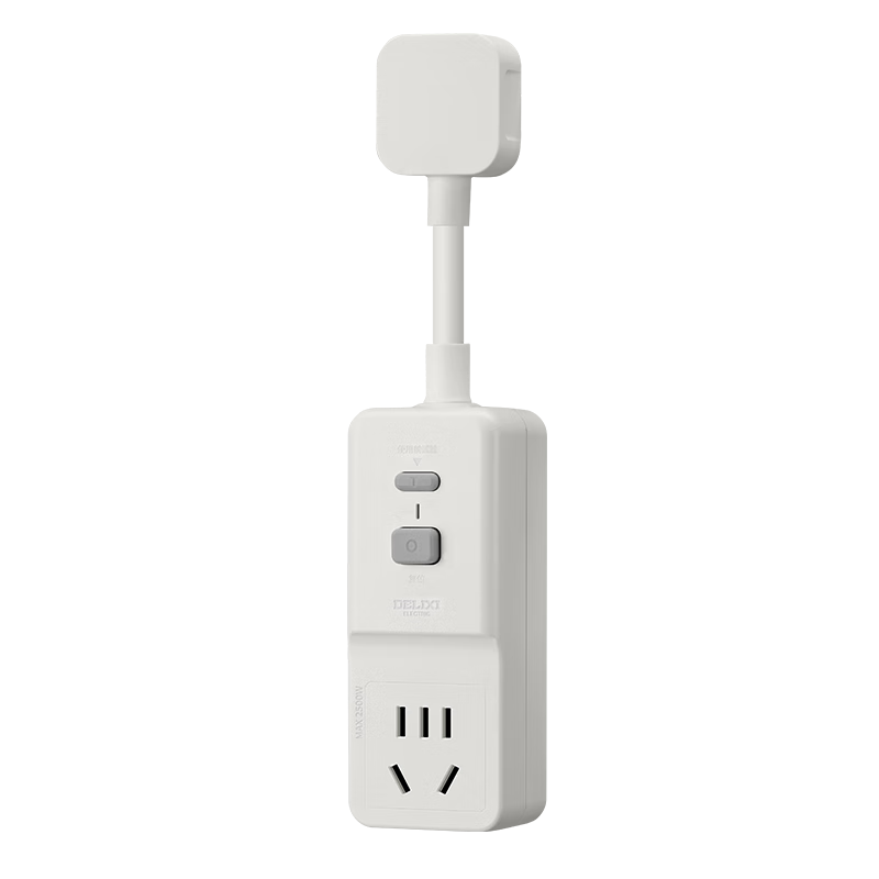 DELIXI Leakage Protection Socket Plug, Flexible Leakage Protection Socket for Water Heater And Air Conditioner, Anti-Electric Shock, 10A