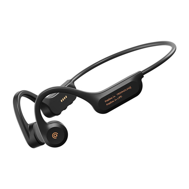 Aigo True Bone Conduction Sports Bluetooth Swimming Children's Earphones, IP68 Waterproof, 64GB Storage MP3, Open-Ear Wireless Marathon Cycling Running, G03PRO Black